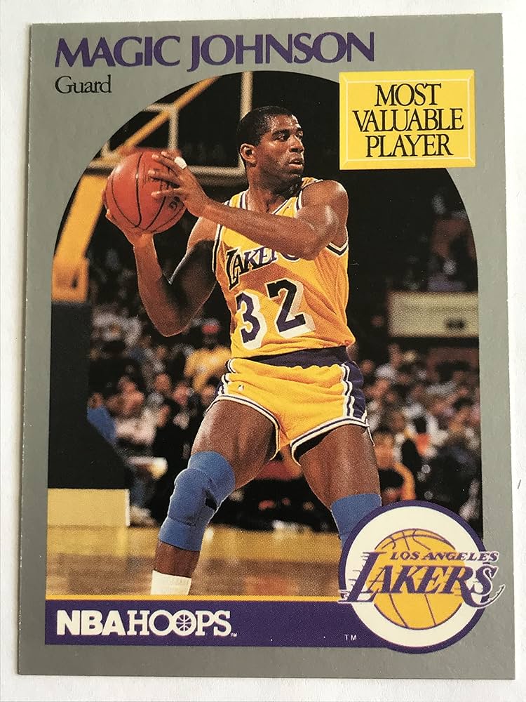 Amazon.com: Magic Johnson (Basketball Card) 1990-91 NBA Hoops