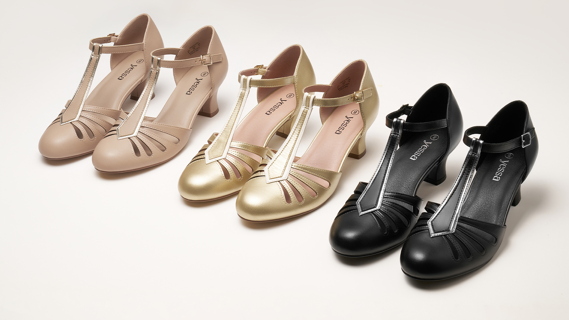 Amazon.com | YESSA T-Strap Character Shoes for Women 2