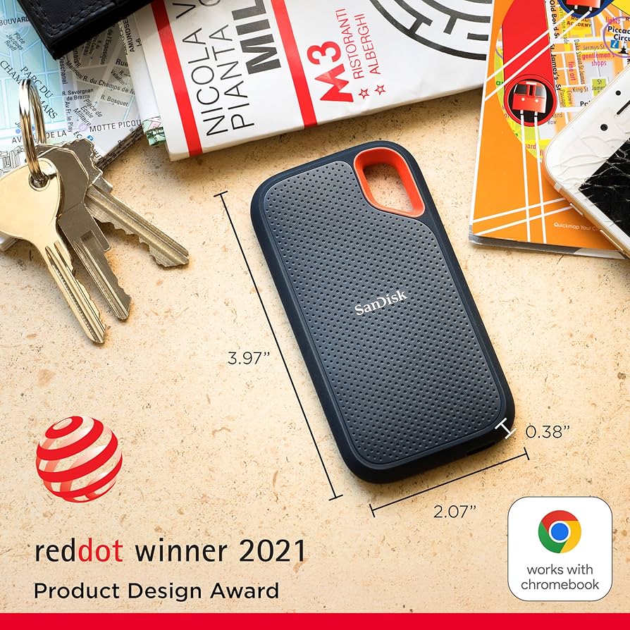 Amazon.com: SanDisk 1TB Extreme Portable SSD - Up to 1050MB/s, USB