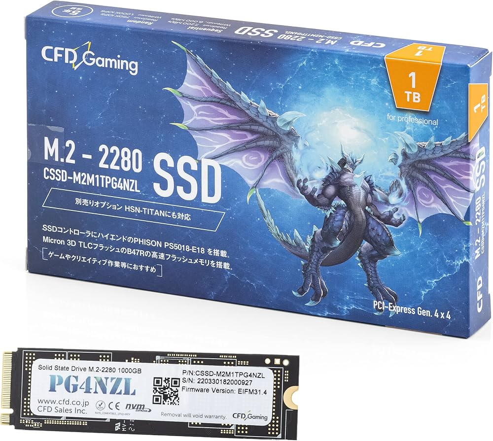 Amazon.co.jp: CFD販売 PG4NZLシリーズ 1TB (読取り最大 7,200MB/秒