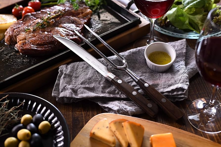 Amazon｜《大人の鉄板》 ステーキナイフ＆ミートフォーク｜包丁セット
