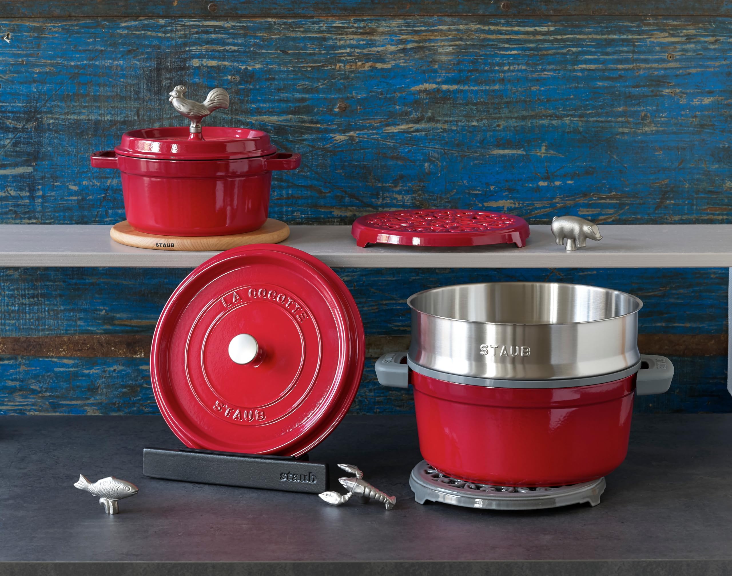 Amazon.co.jp: staub ストウブ 「 ピコ ココット ラウンド チェリー