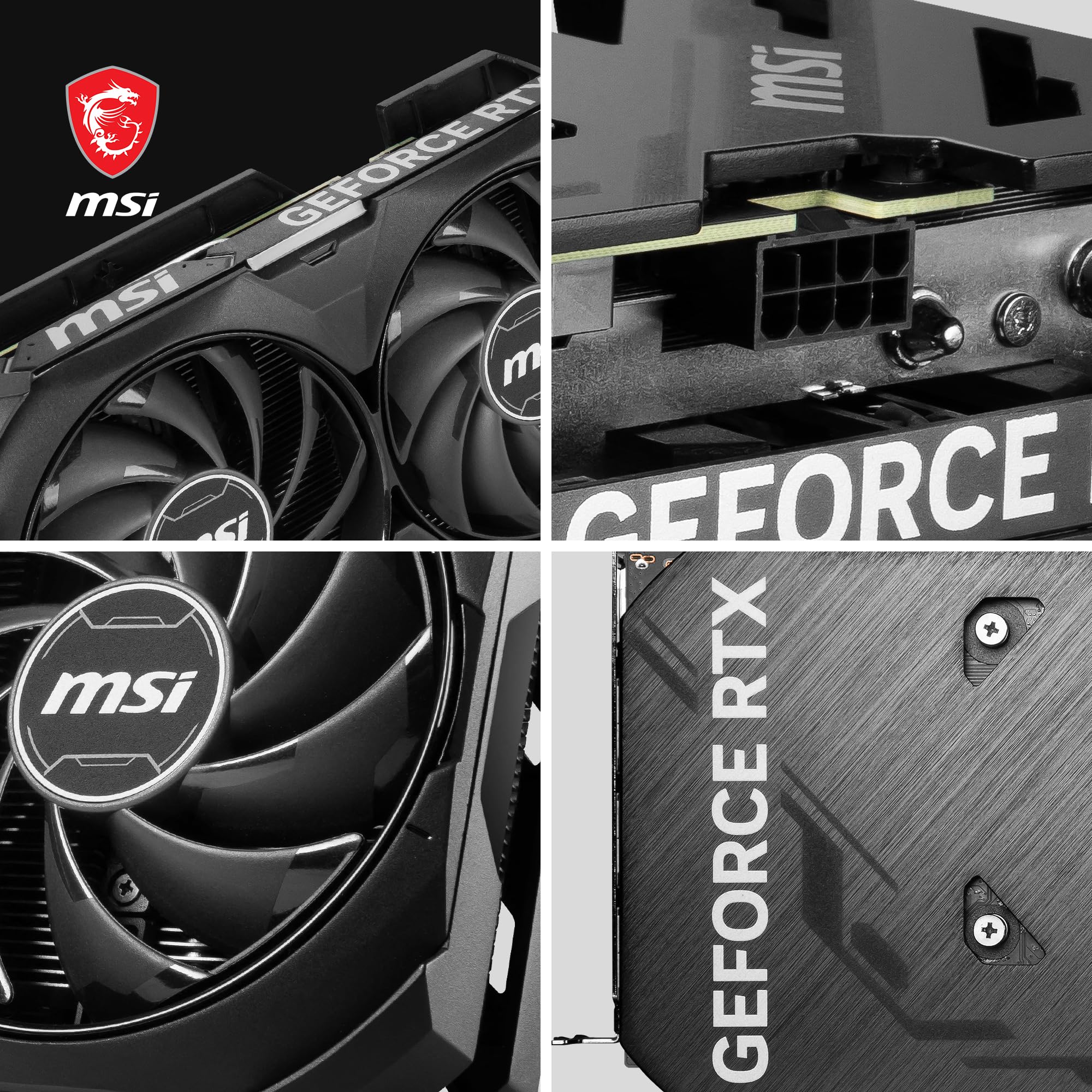 Amazon.com: MSI GeForce RTX 4060 Ti Ventus 2X Black 8G OC Graphics