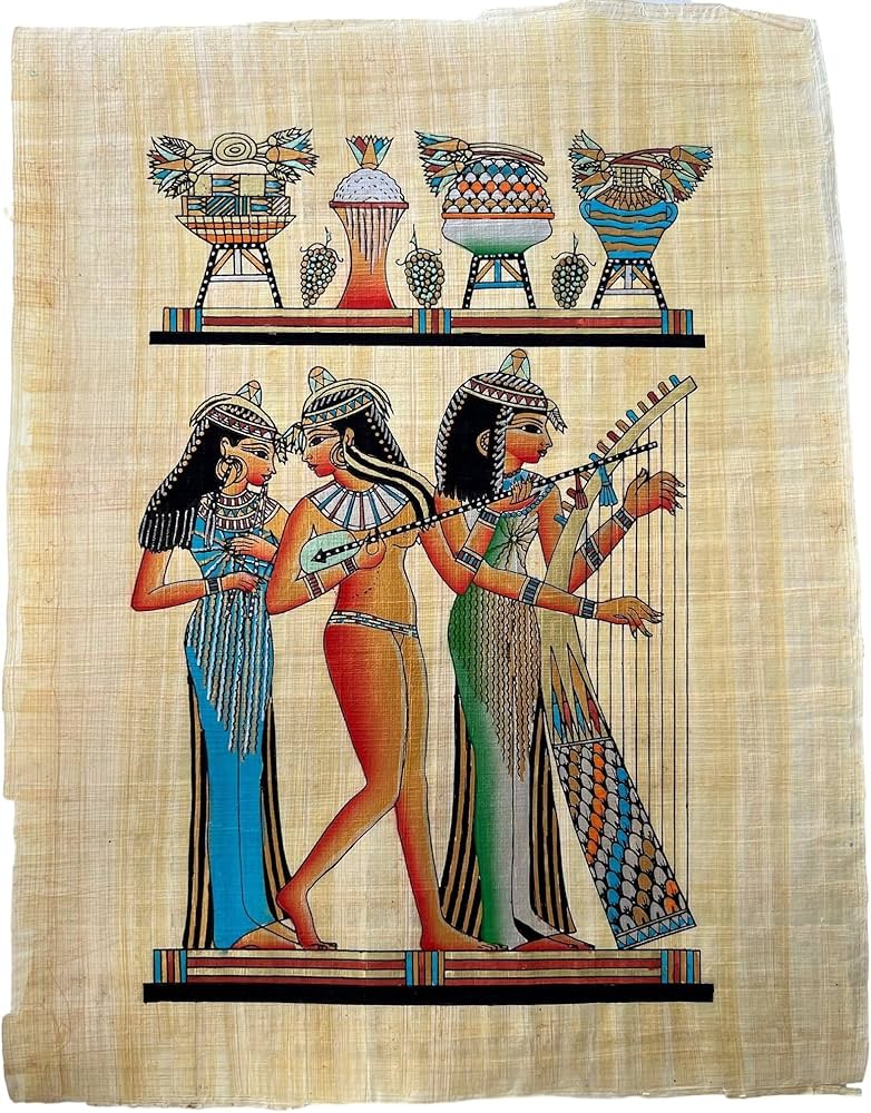 Amazon.co.jp: ミュージシャン ウォールアート 本物の古代エジプトの