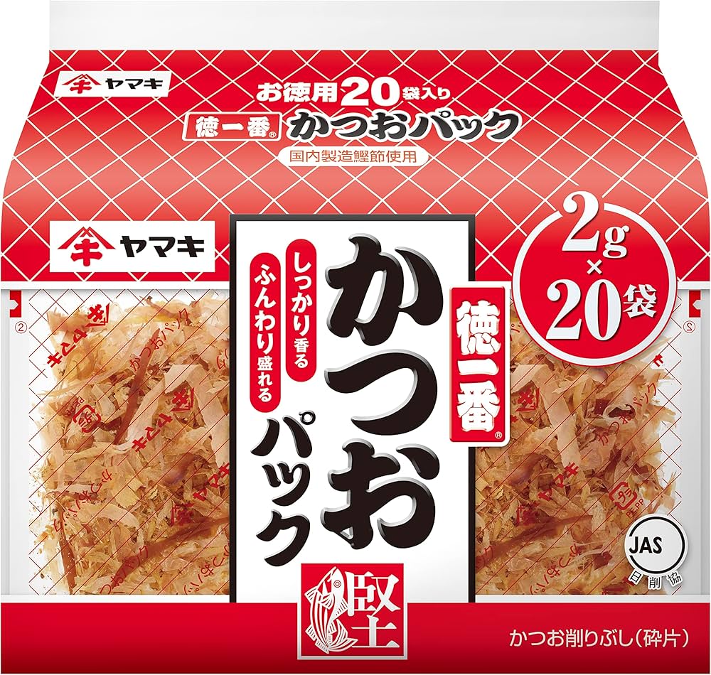 Amazon.co.jp: ヤマキ 徳一番 かつおパック (2g×20p) ×5個 : 食品