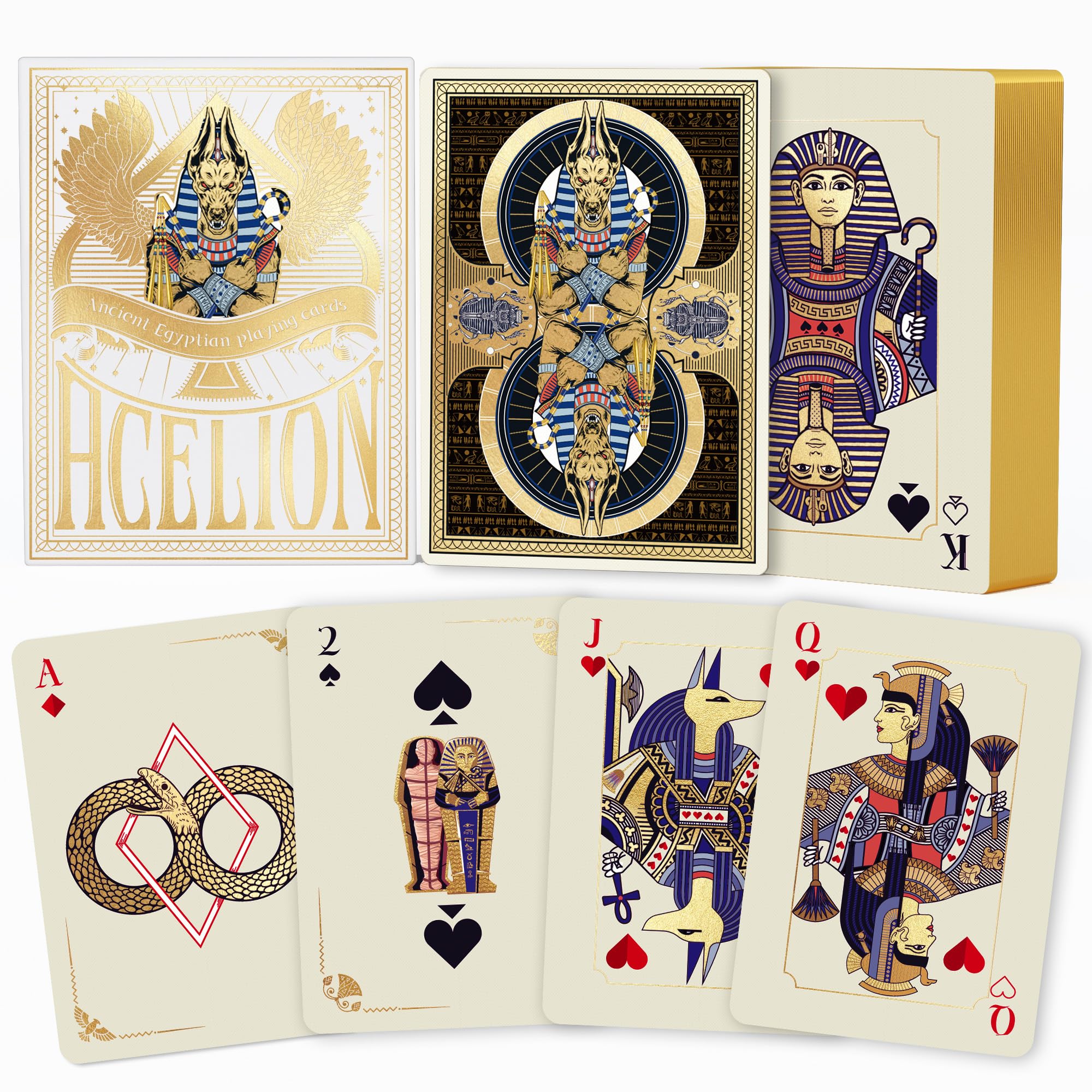 Amazon.com: WJPC Gold Cold Foil Golden Edge Playing Cards,Flower