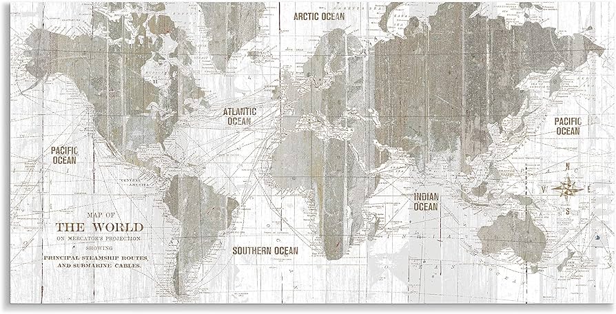 複数購入割引⭕️ アンティーク フレーム マップ 地図 ウォールアート