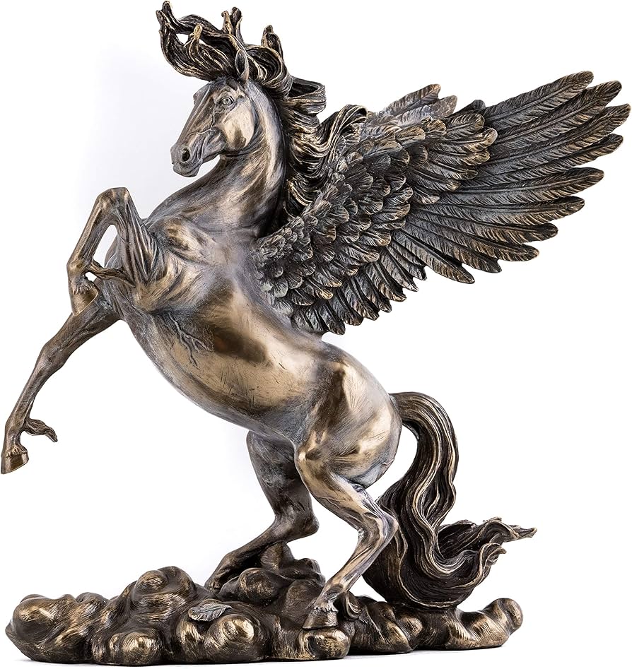 Amazon.co.jp: Top Collection ギリシャペガサス像 - 空飛ぶ馬の彫刻