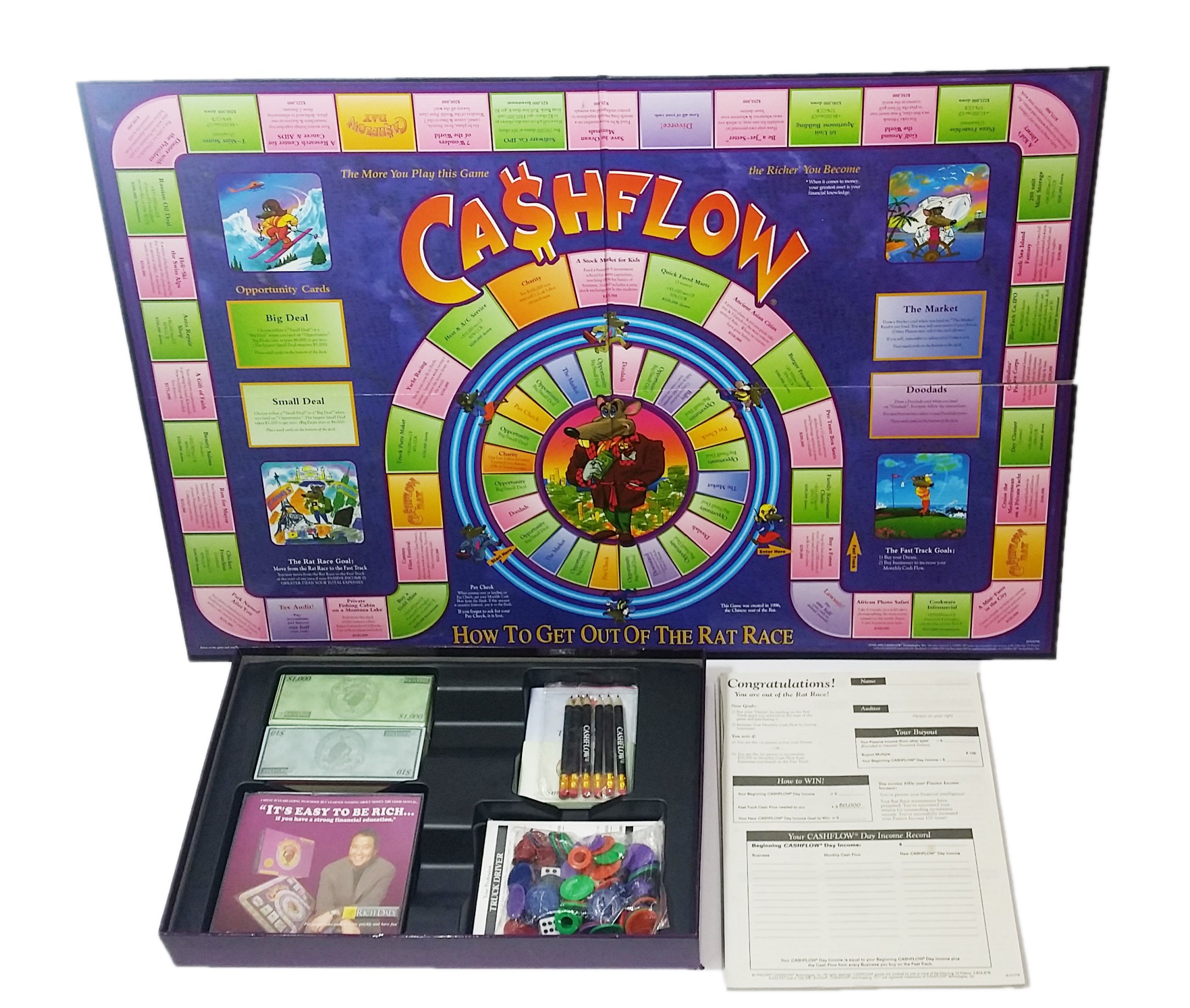 Amazon.com: 2 Set Board Game Cashflow 101 + Cashflow 202 : Toys