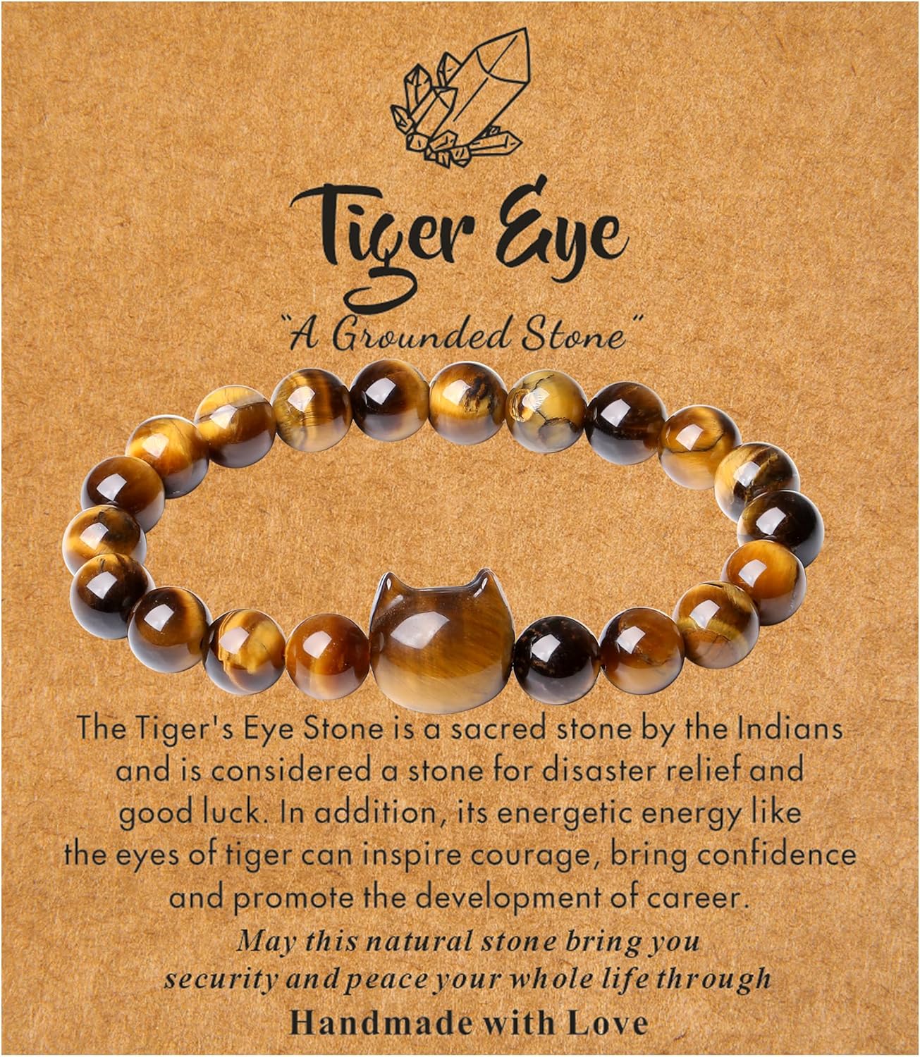 Amazon | XIANNVXI 母の日ギフト 猫ブレスレット 女性用 猫ビーズ