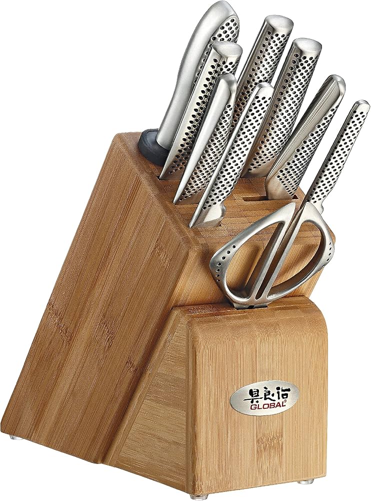 Amazon.com: Global 10 Piece Takashi Knife Block Set - Lightweight