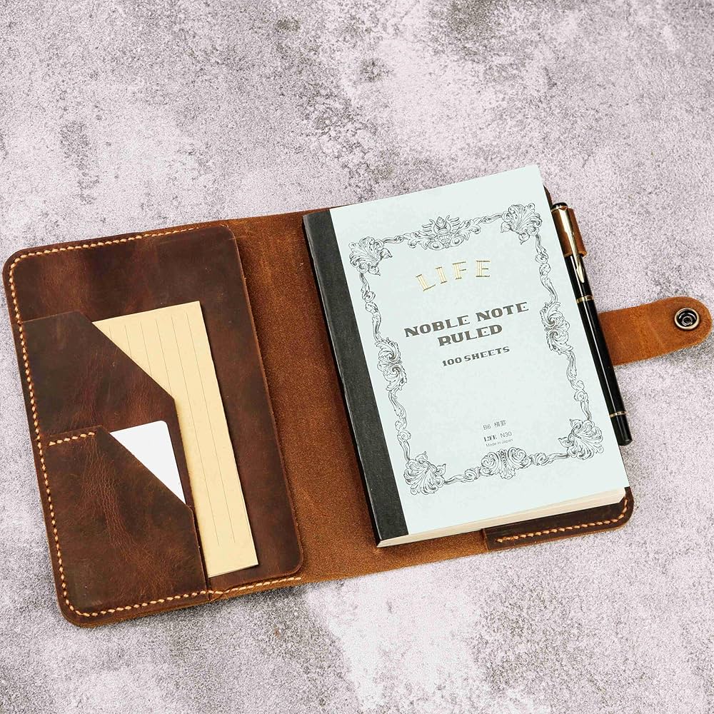 Amazon.co.jp: B6サイズ ライフノーブルノートカバー 本革 lifeノート