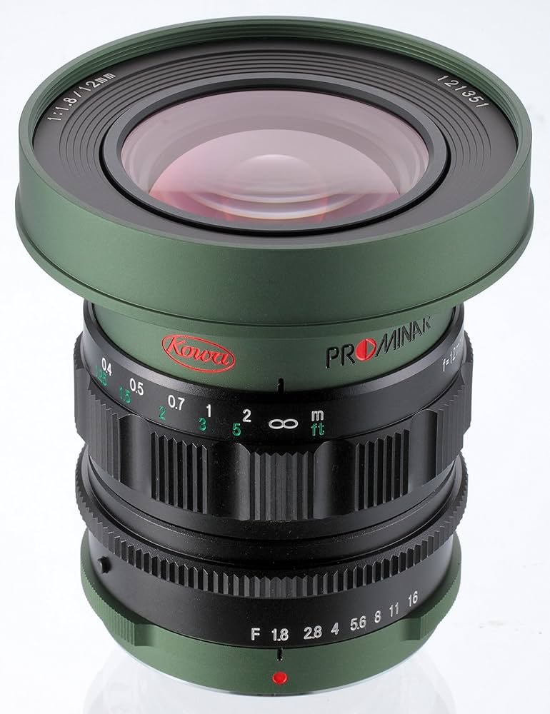 Amazon | Kowa 単焦点レンズ PROMINAR 12mm F1.8 グリーン マイクロ