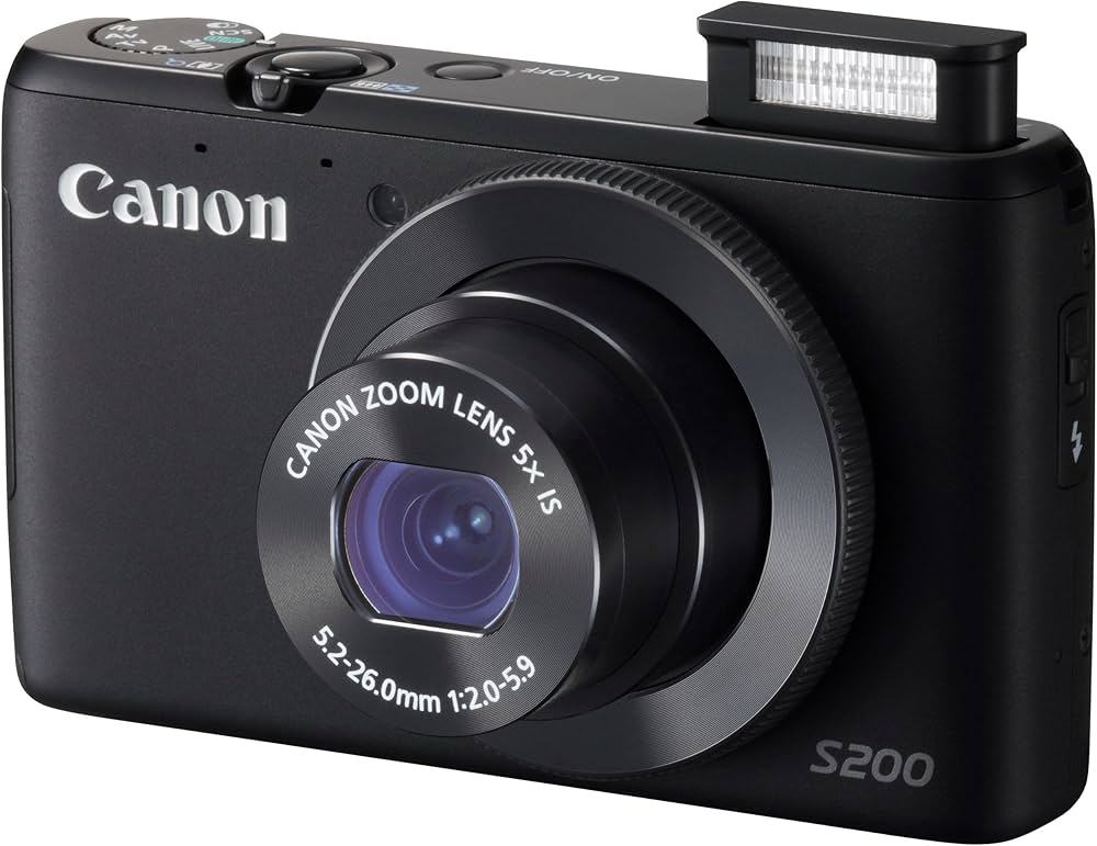 Amazon | Canon デジタルカメラ PowerShot S200(ブラック) F値2.0 広角
