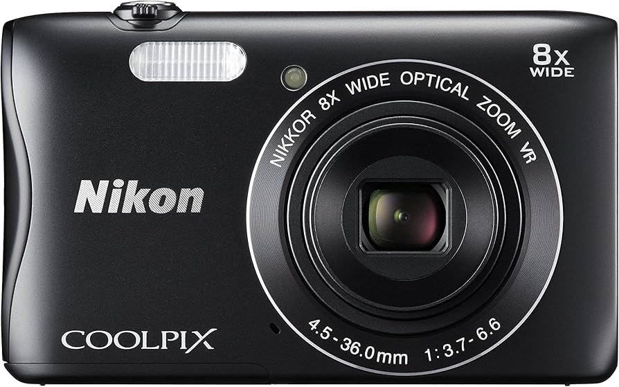 Amazon.com : Nikon Digital Camera COOLPIX S3700 Black Optical 8X