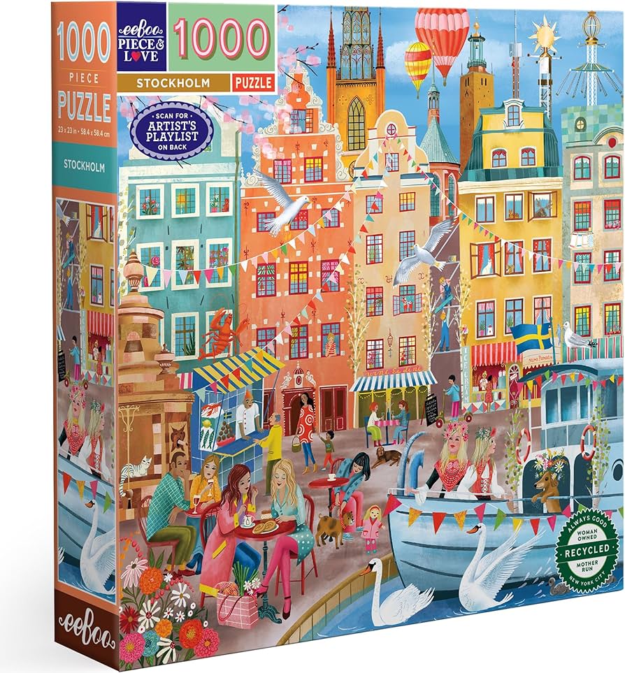 Amazon | eeBoo Piece & Love:ストックホルム - 1000ピースパズル