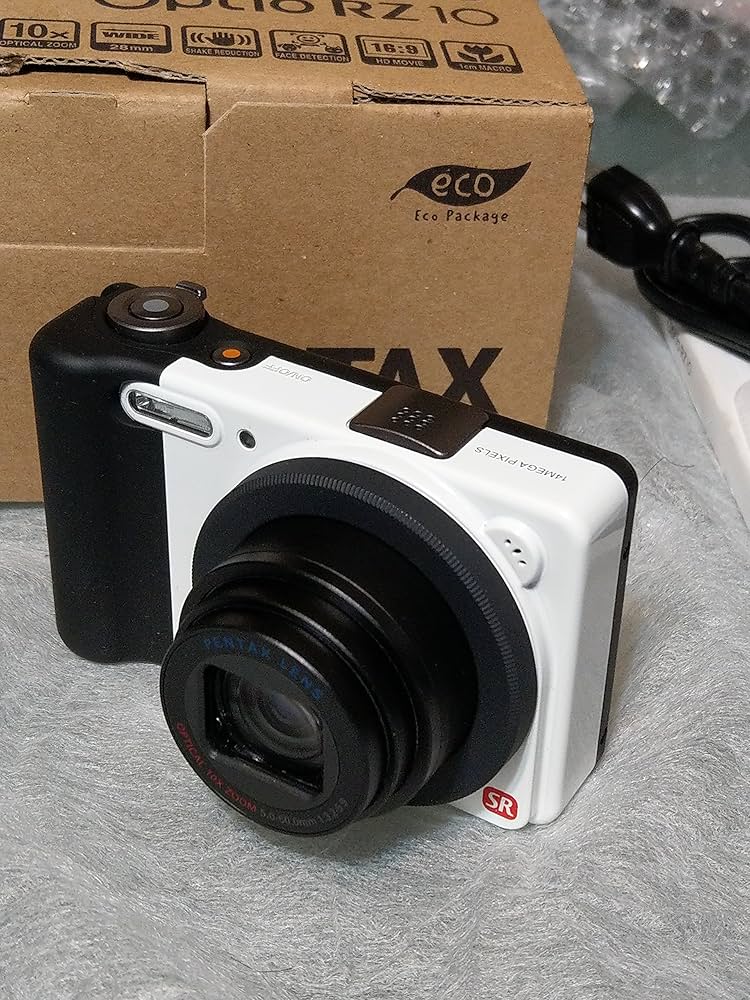 Amazon | PENTAX デジタルカメラ Optio RZ10 ピュアホワイト 1400万