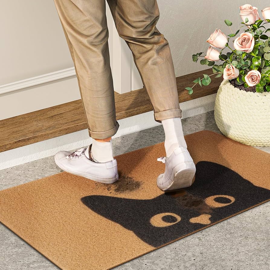 Amazon.com: UINI Door Mat Outdoor Indoor Welcome Mats, Cute Cat