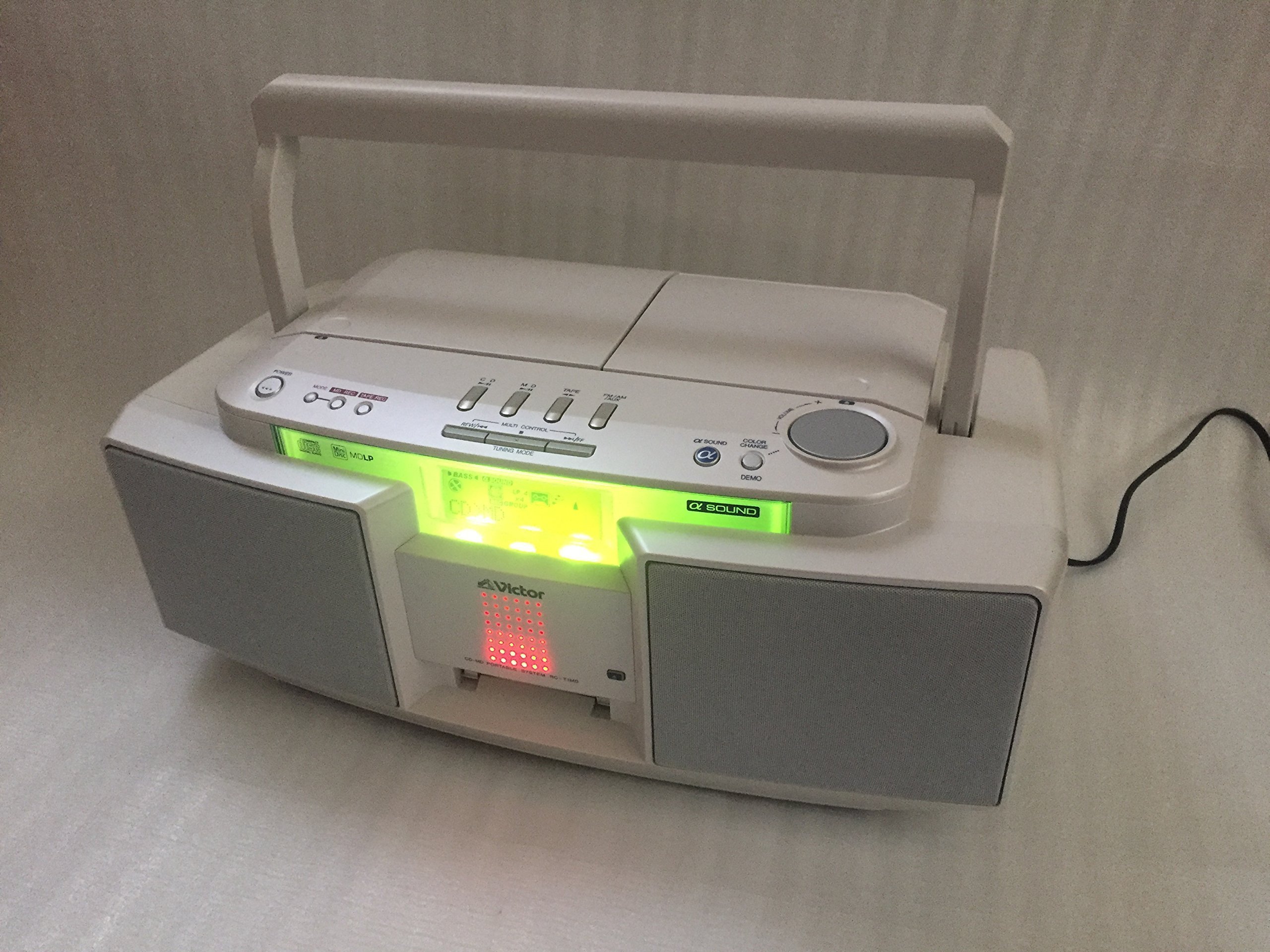 Amazon | Victor ビクター JVC RC-T1MD-W ホワイト CD-MDポータブル