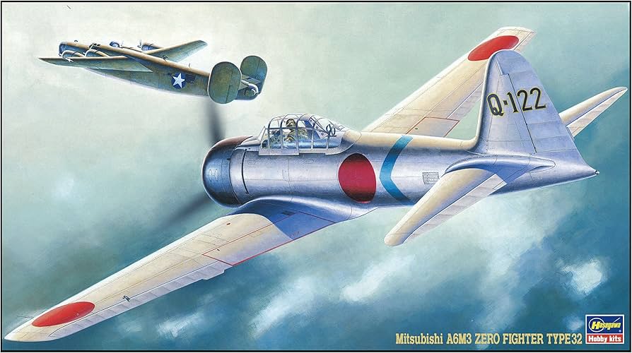 Amazon | ハセガワ 1/48 日本海軍 三菱 A6M3 零式艦上戦闘機 32型