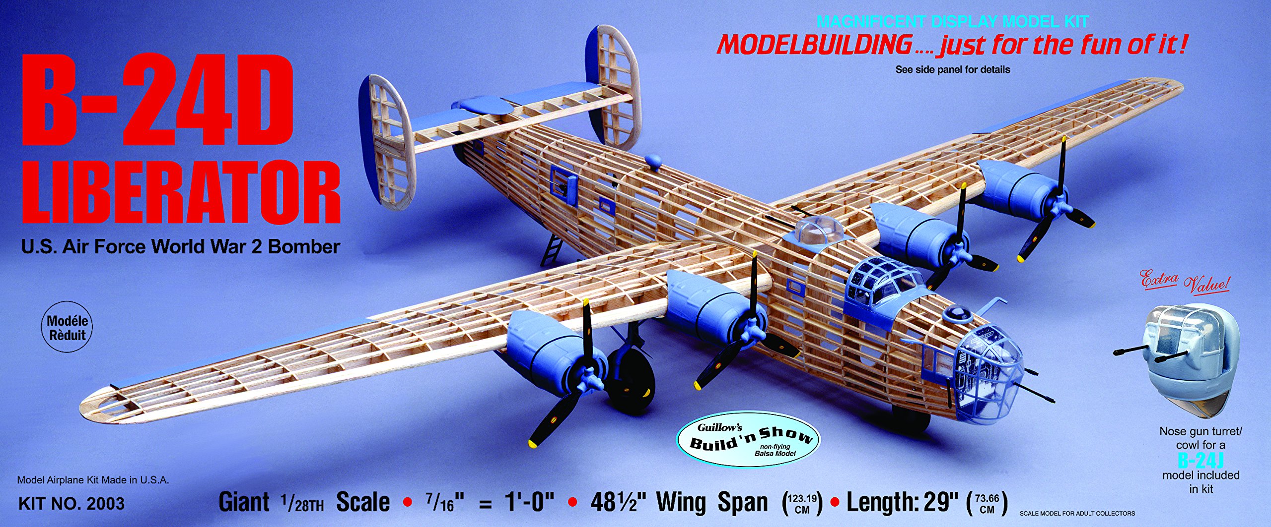 Amazon.com: Guillow's Consolidated B-24D Liberator Model Kit