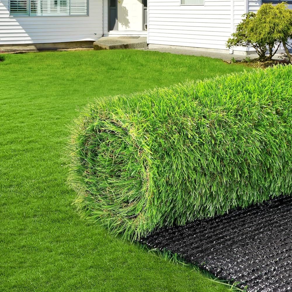 Amazon | 人工芝 ロール 防草シート 1m×20m 芝丈35mm 高密度40万本