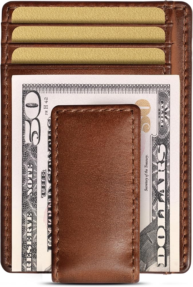 Amazon.com: House of Jack Co. CARRYALL Mens Leather Money Clip