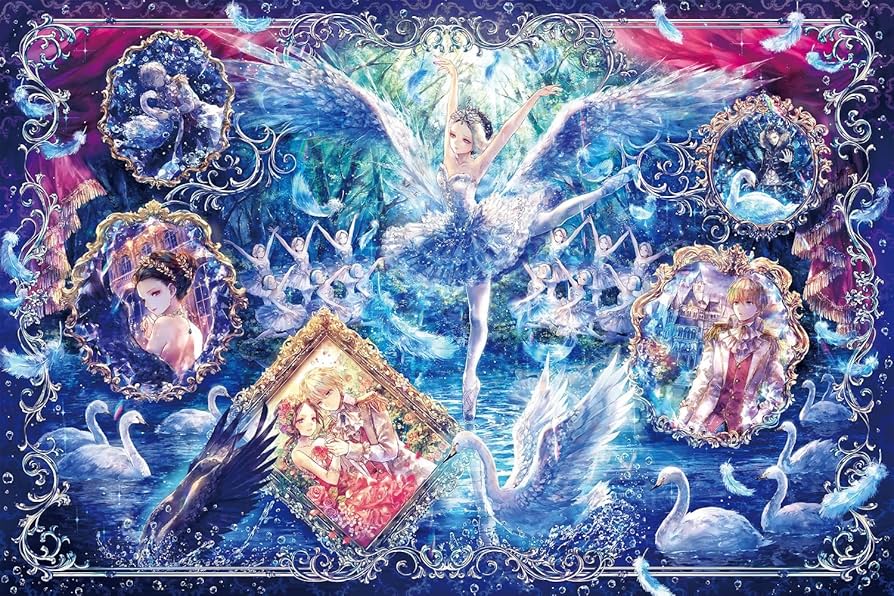 Amazon.co.jp: 1000ピース ジグソーパズル 白鳥の湖物語 【光るパズル
