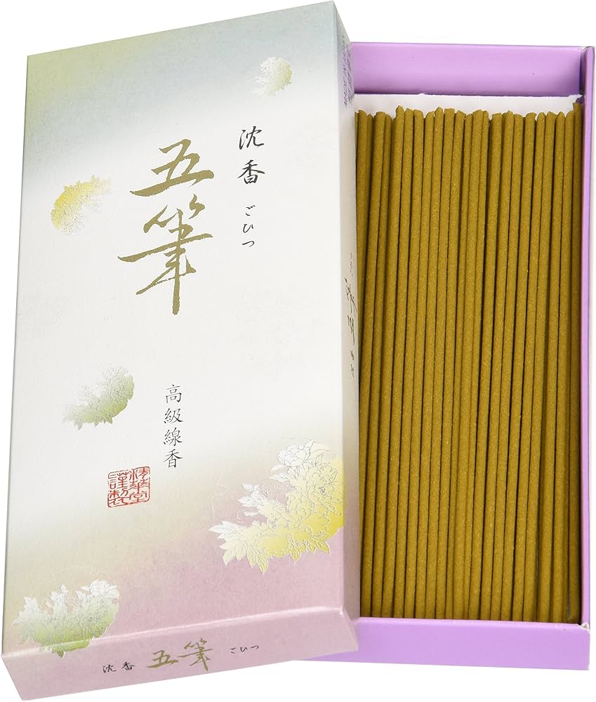 Amazon.com: Seikado Japanese Agarwood Incense Sticks Jinko Gohitsu