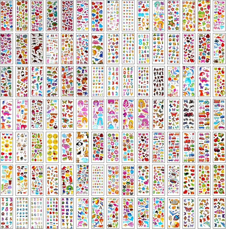 Amazon | VEYLIN シール ステッカー子供たちに報いる ご褒美 種類