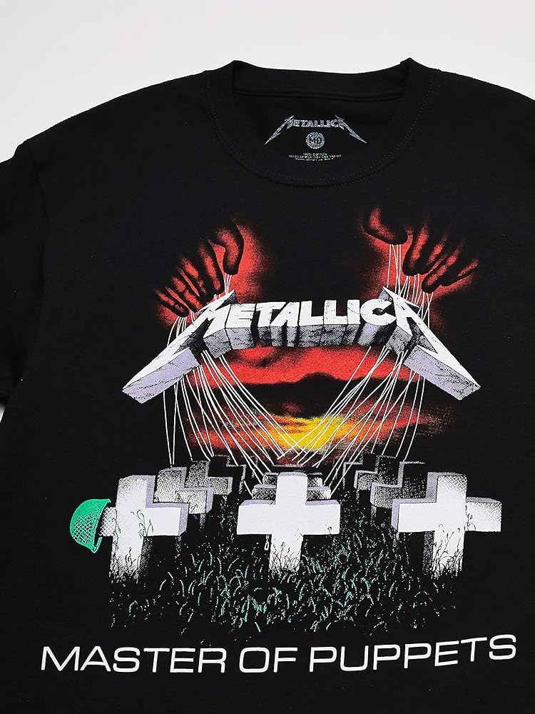 Amazon.com: Metallica Men's Master of Puppets T-Shirt Small Black