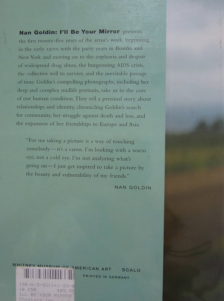 Amazon | I'll Be Your Mirror | Goldin, Nan, Armstrong, David