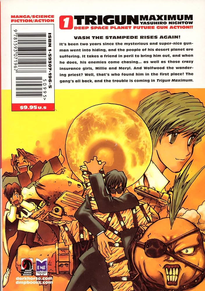 Amazon.com: Trigun Maximum Volume 1: Hero Returns: 9781593071967