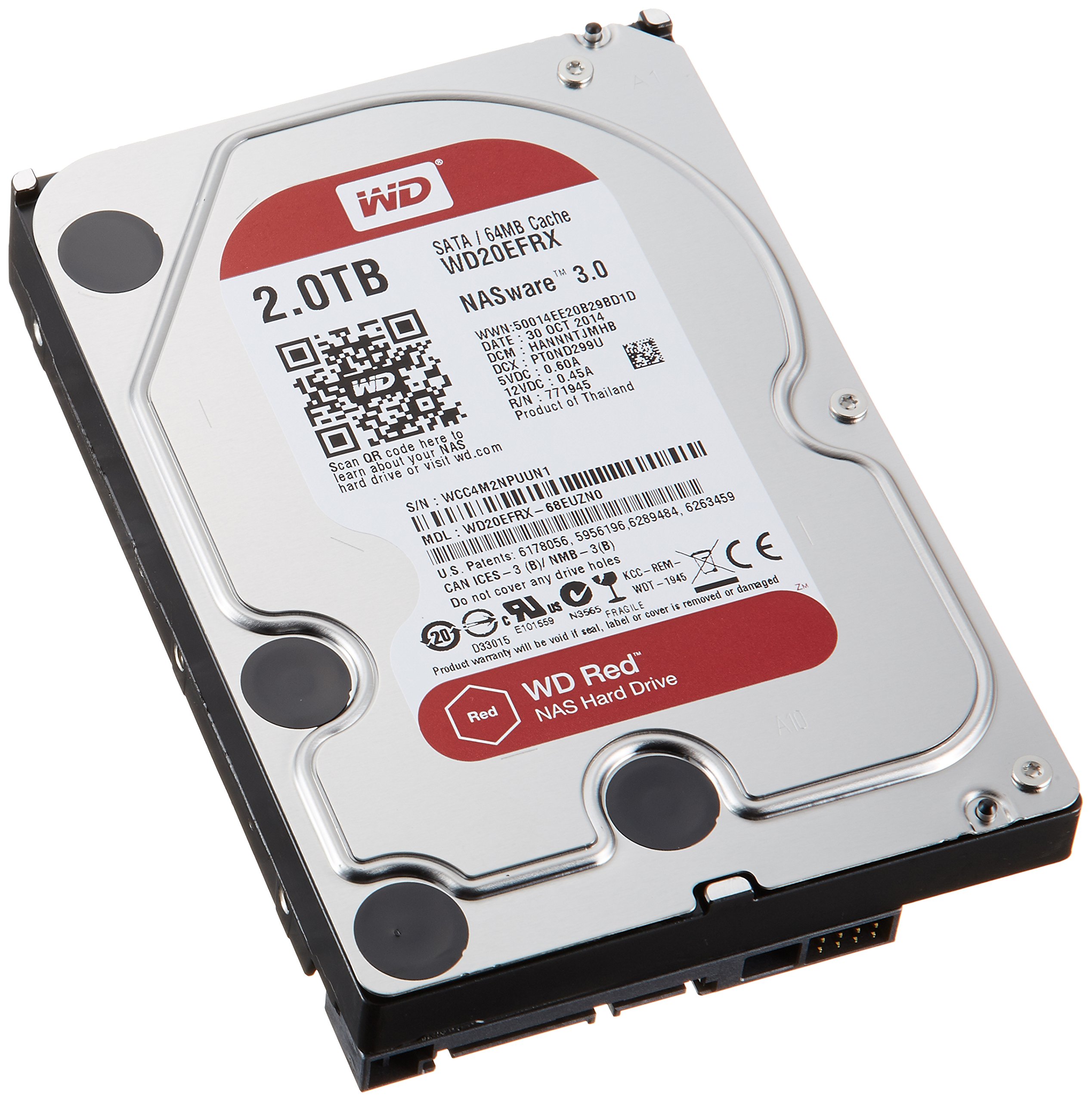 Amazon | WD HDD 内蔵ハードディスク 3.5インチ 2TB WD Red NAS用