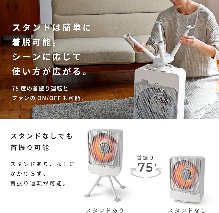 Amazon | シロカ リフレクトヒーター ぽかエコー SH-LF151 [省エネ