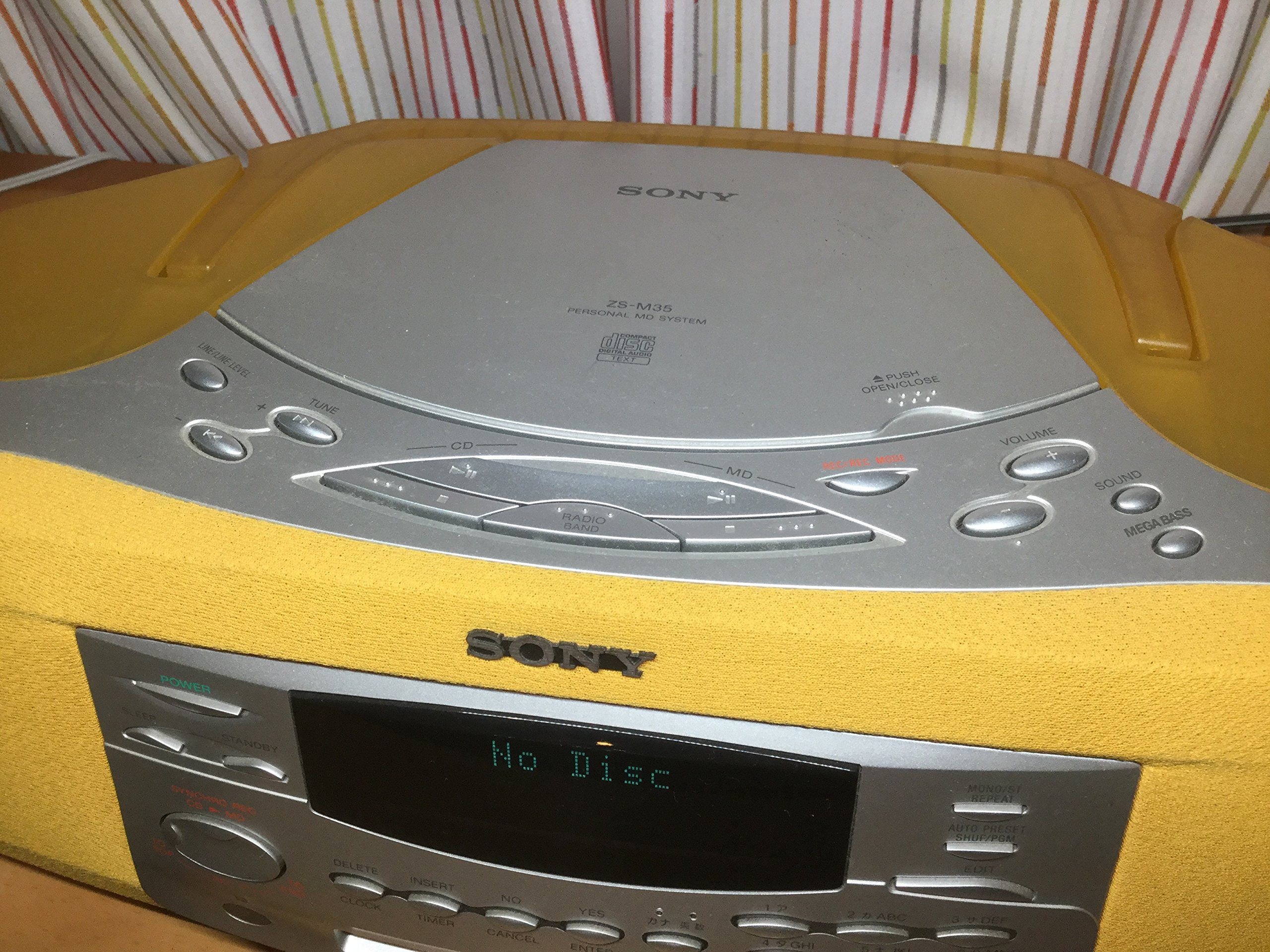 動作確認済み・良好】SONY ZS-M35 MD/CD システムステレオ 動作確認