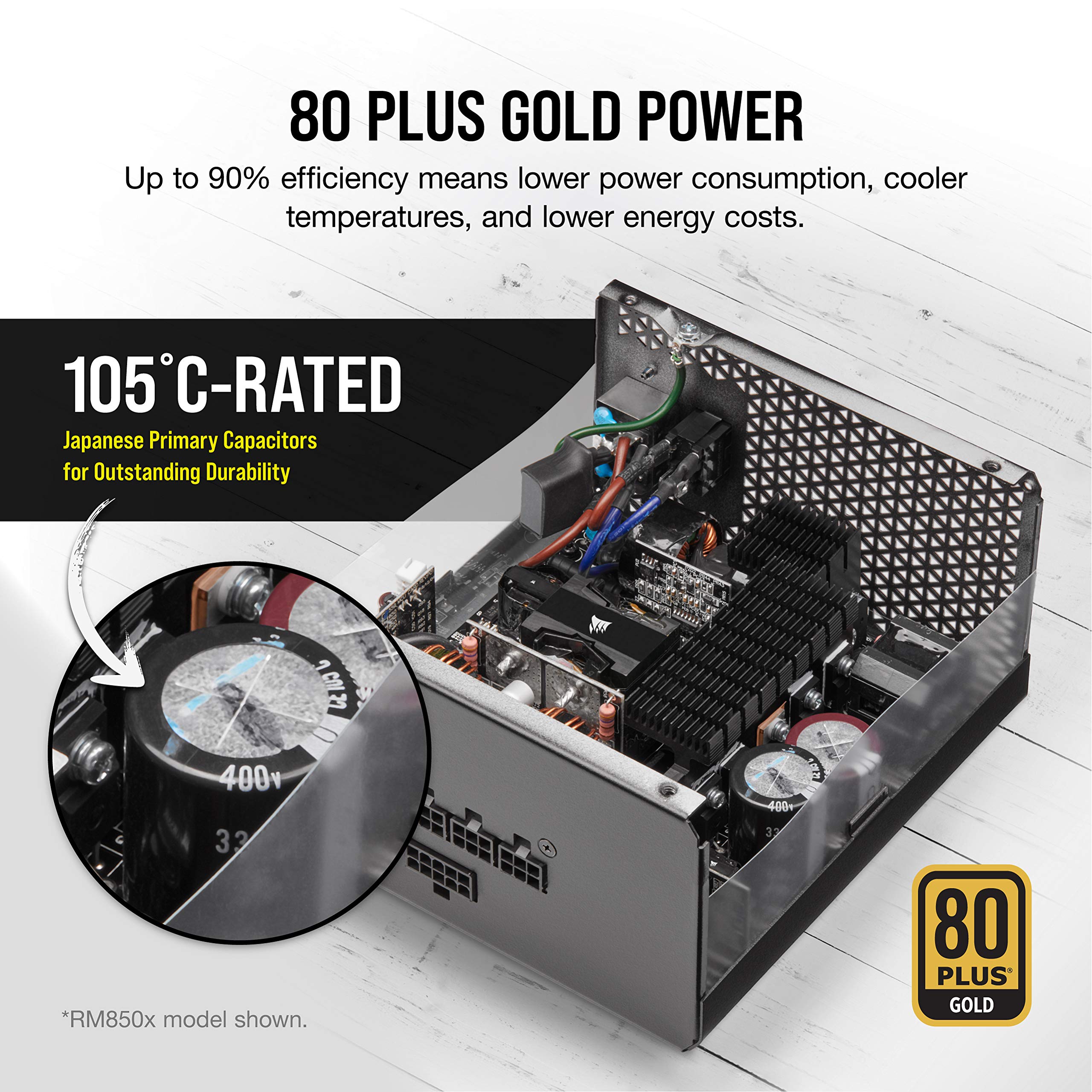 Amazon | CORSAIR RM1000x PC電源ユニット 1000W 80PLUS Gold認証 フル