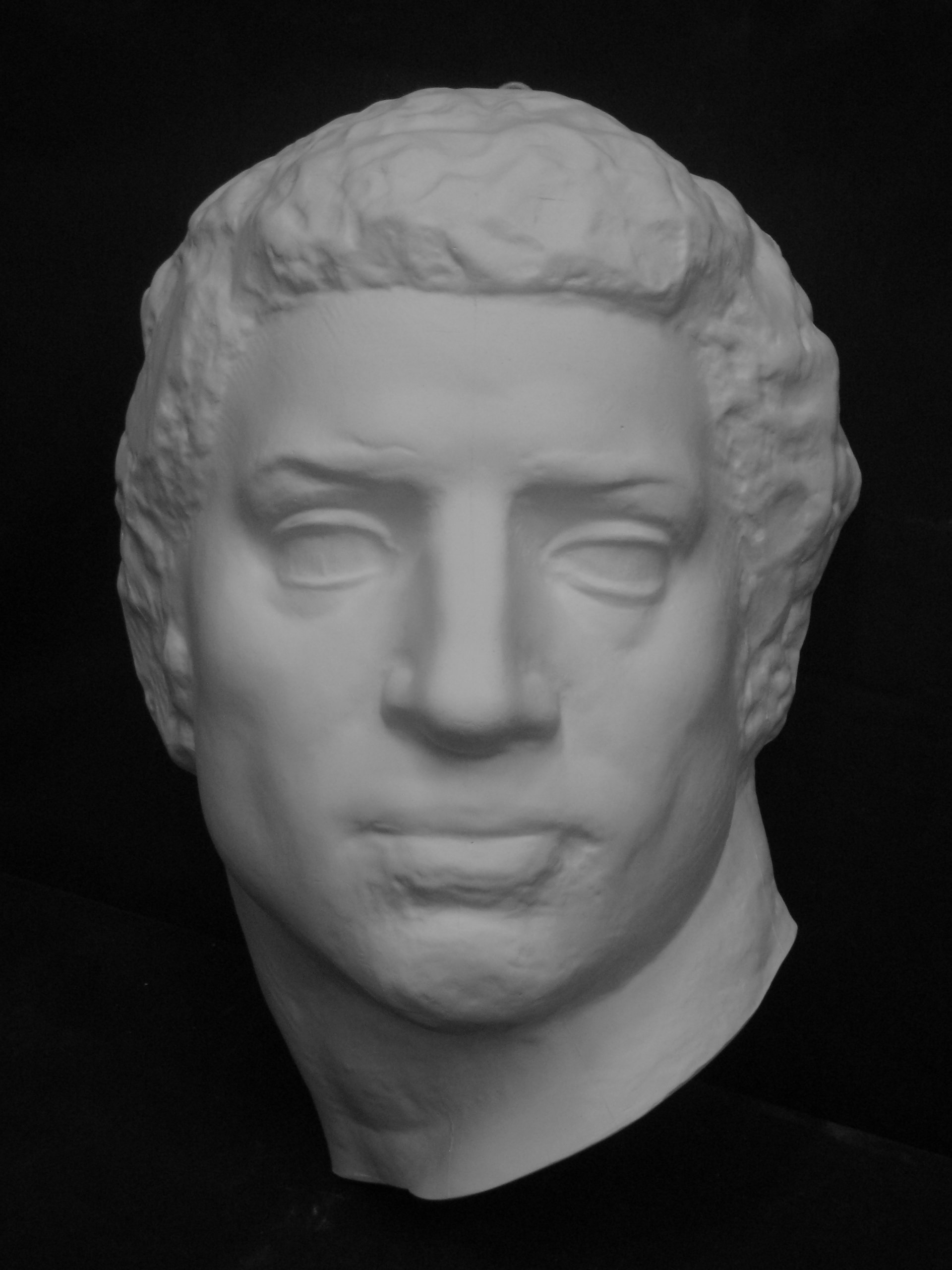 Amazon.co.jp: 石膏像 M－493 ブルータス半面 H．34cm