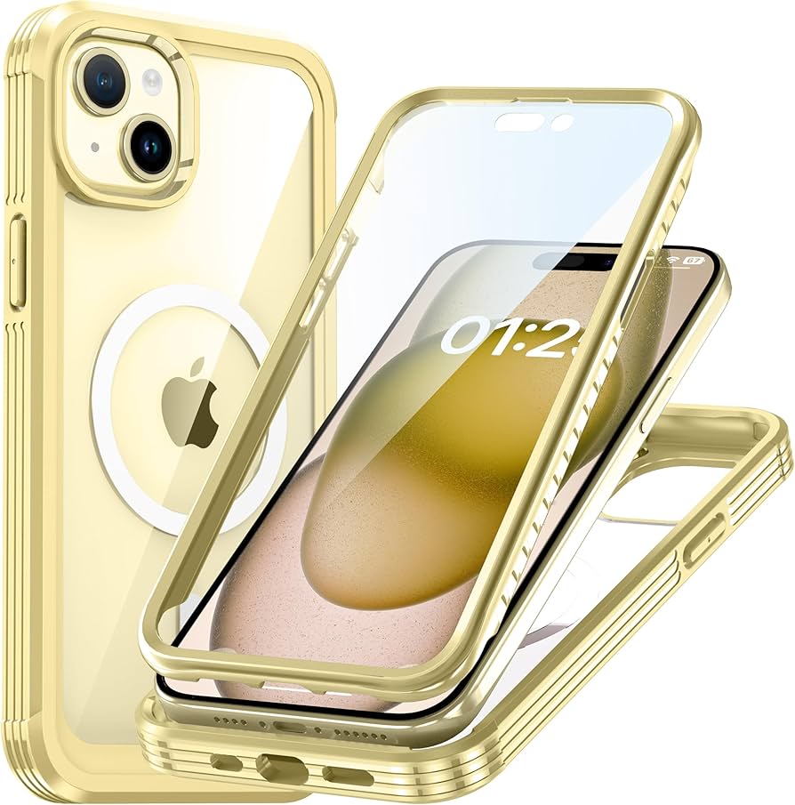 Amazon | iPhone 15 Plus ケース 両面保護 クリア MagSafe対応