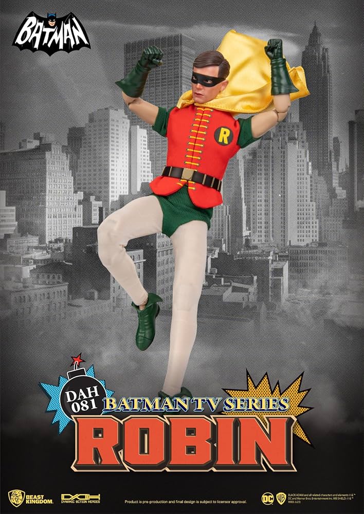 バットマンとロビン陶器製回転オルゴール箱付き レア レトロ 昭和