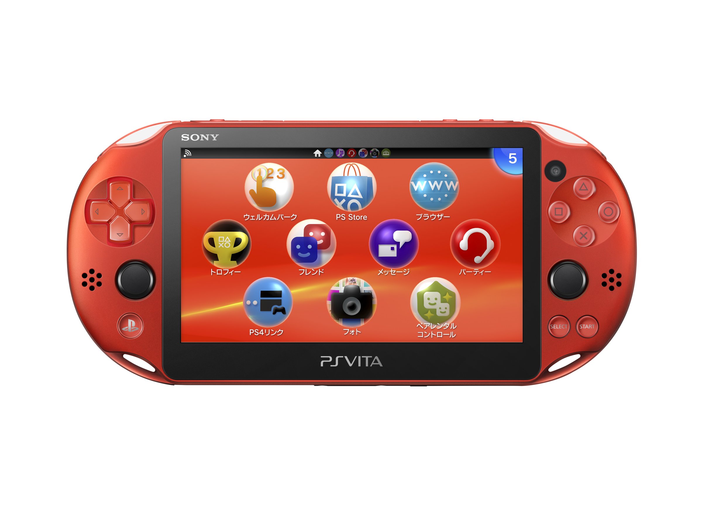 Amazon.com: Sony PlayStation Vita 2000 Wi-Fi Metallic Red (Japan