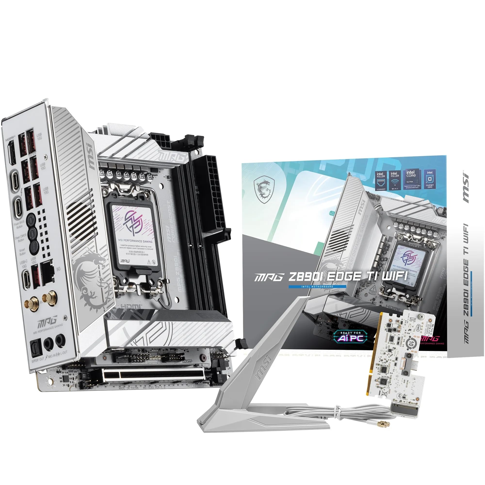 MSI MPG Z890I Edge TI WiFi Gaming Motherboard (Support Core Ultra