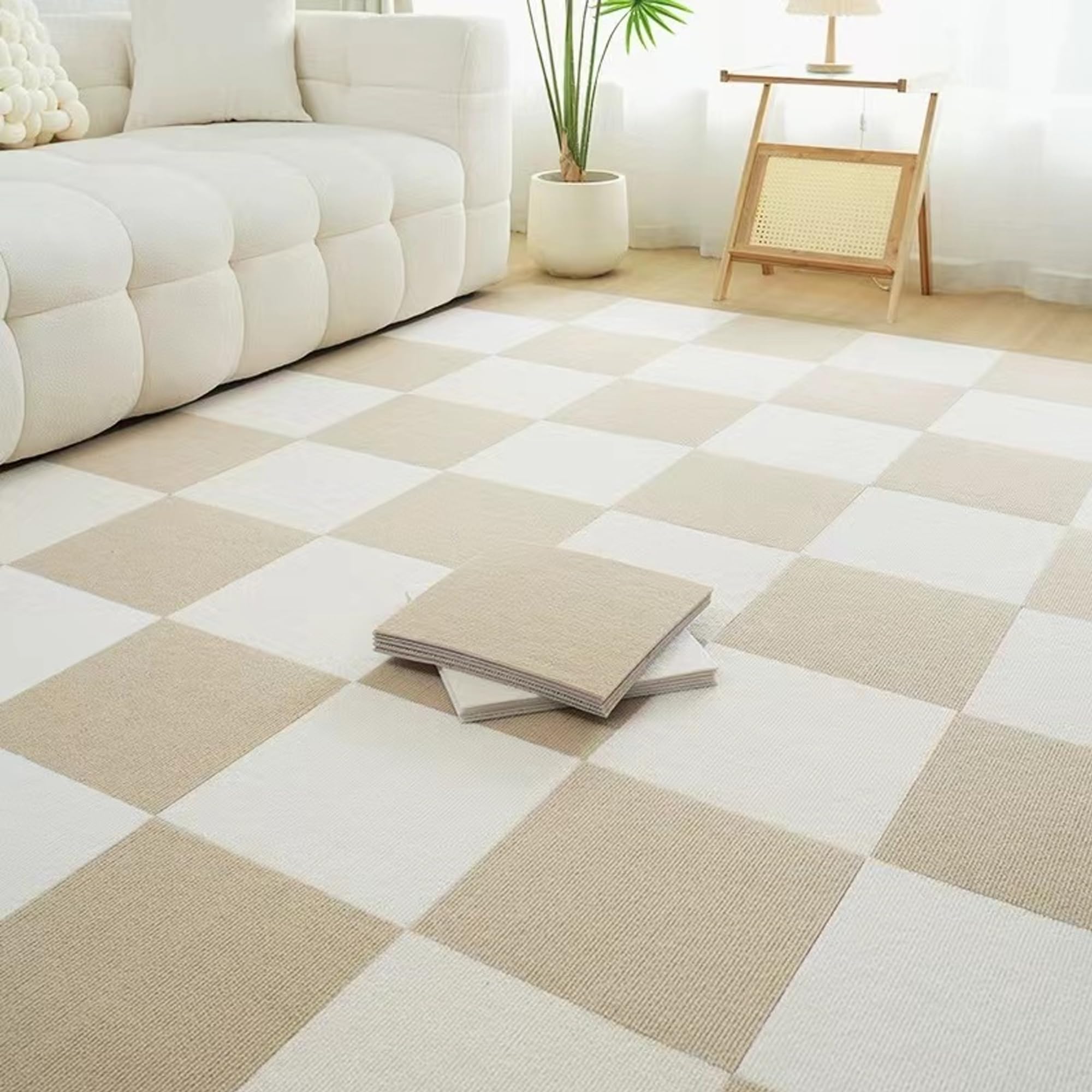 Amazon｜AYO タイルカーペット ずれない ジョイントマット 玄関マット