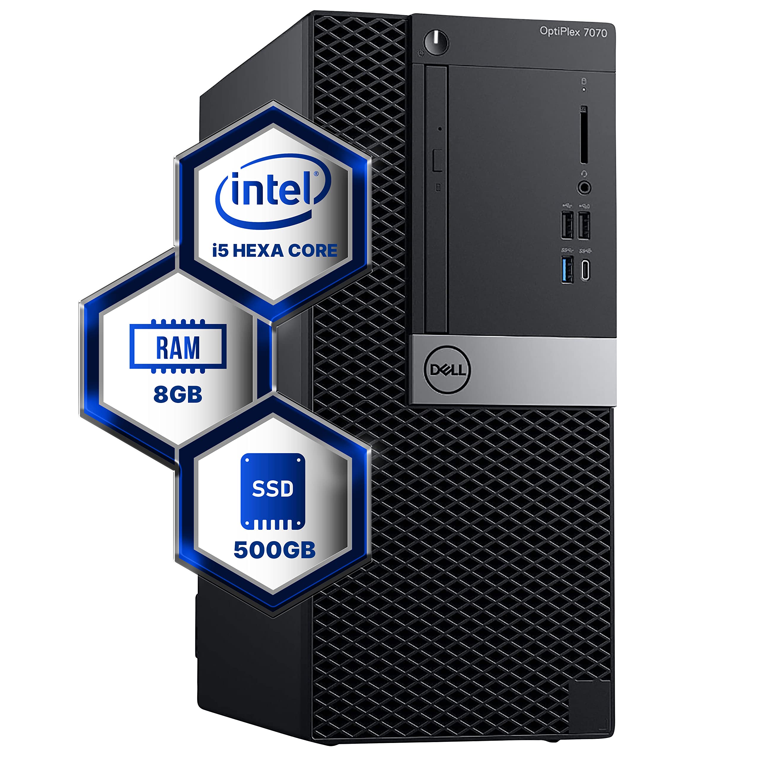 Amazon.com: Dell Optiplex 7070 Tower Desktop Computer | Hexa Core