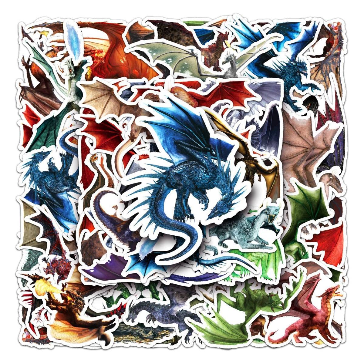 Amazon.co.jp: ドラゴン dragon 龍 竜 幻想ドラゴン シール ステッカー