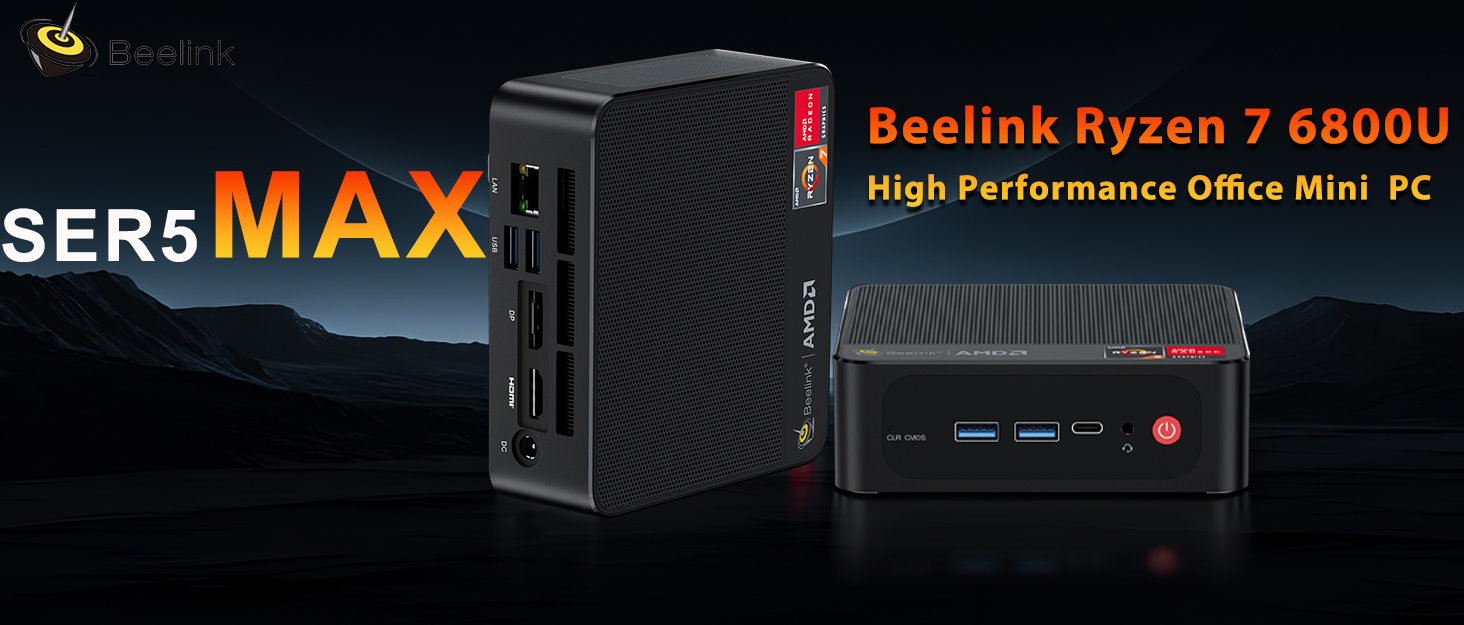 Amazon.com: Beelink Mini PC, AMD Ryzen 7 6800U (8C/16T, up to 4.7