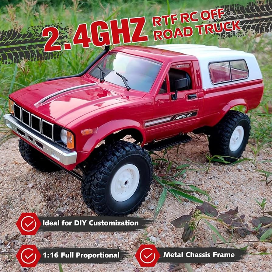 Amazon.co.jp: ARRIS RCロッククローラー WPL C24 4WD 1/16