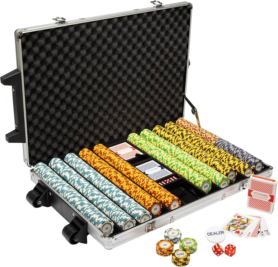 Amazon | Monte Carlo ポーカーチップセット アルミキャリーケース