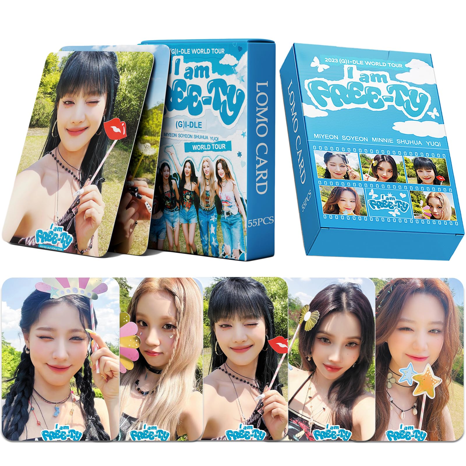 Amazon.com: PYAJUU (G) I-DLE Photo Cards 55pcs (G) I-DLE I am