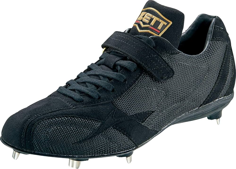 新品 ZETT スペシャルオーダースパイクシューズ エナメル黒 27.5